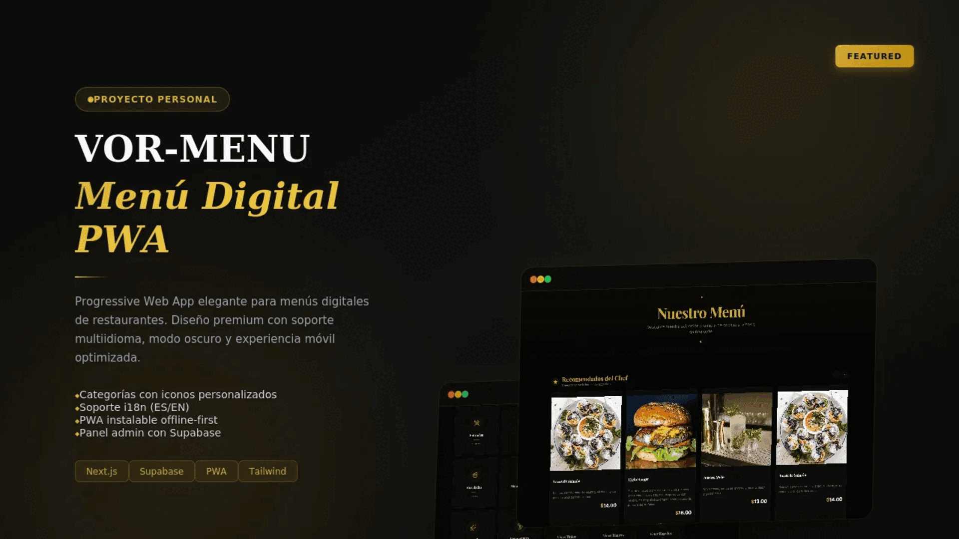 VOR-MENU - Menú Digital PWA